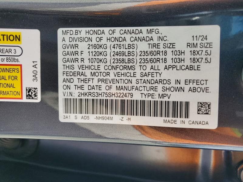 2025 HONDA CR-V EXL 13