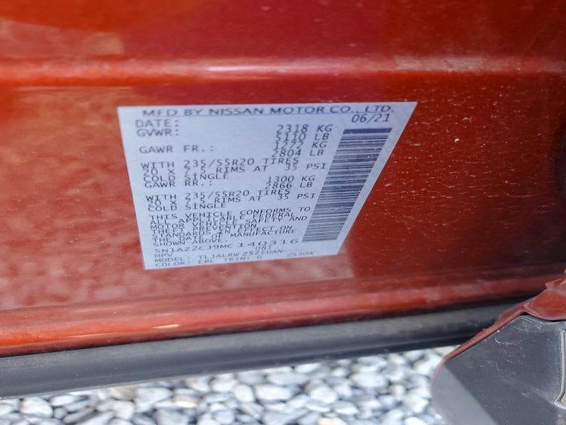 2021 NISSAN MURANO SL 14