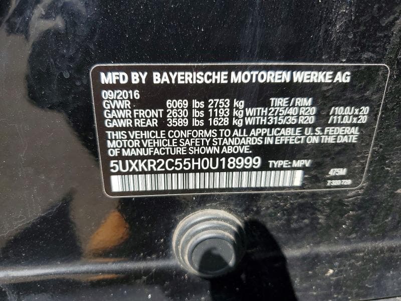 2017 BMW X5 SDRIVE35I SDRIVE35I 14