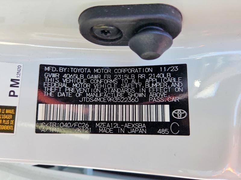2024 TOYOTA COROLLA SE 12