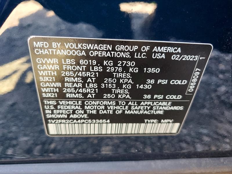2023 VOLKSWAGEN ATLAS SEL PREMIUM R-LINE 14
