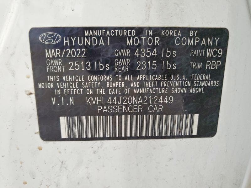 2022 HYUNDAI SONATA SEL PLUS 12