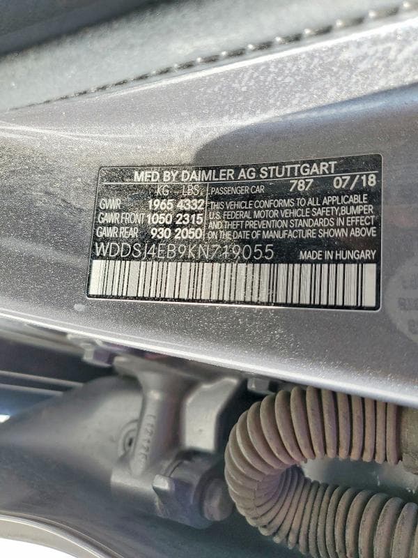 2019 MERCEDES-BENZ CLA 250 12