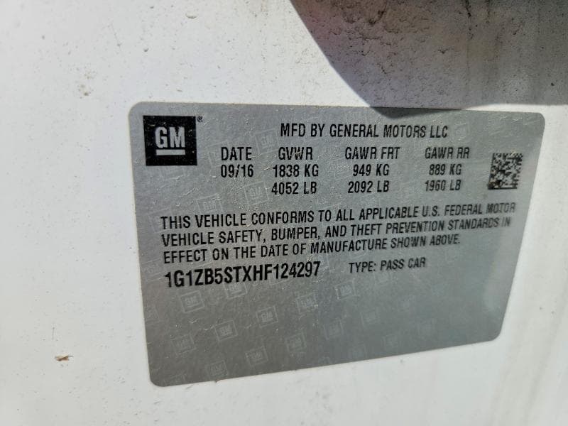 2017 CHEVROLET MALIBU LS LS 14