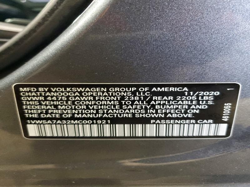 2021 VOLKSWAGEN PASSAT SE SE 13