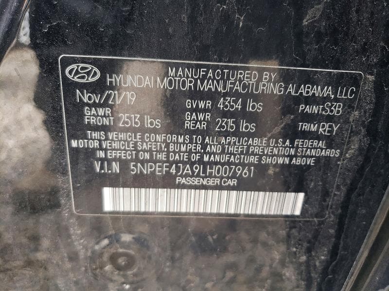 2020 HYUNDAI SONATA SEL 12