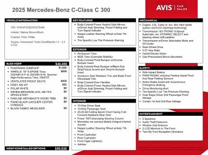 2025 MERCEDES-BENZ C 300 12