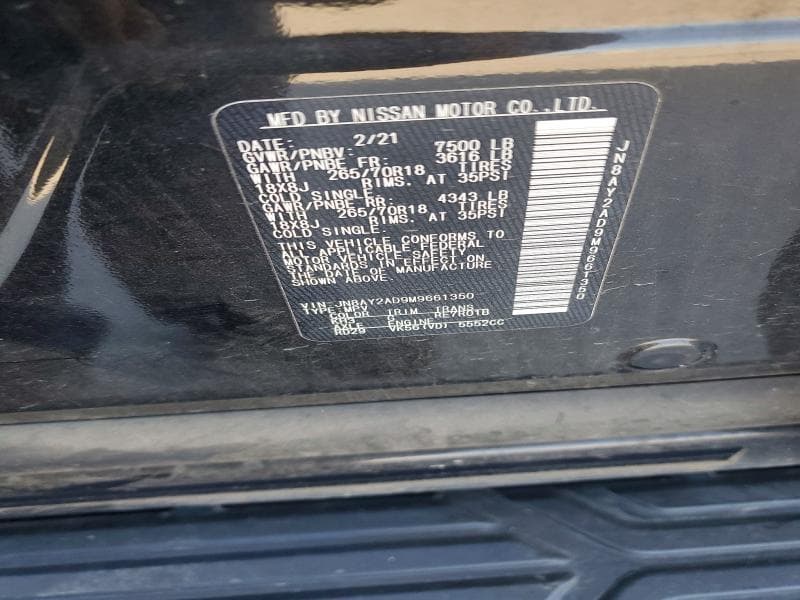 2021 NISSAN ARMADA SV 13