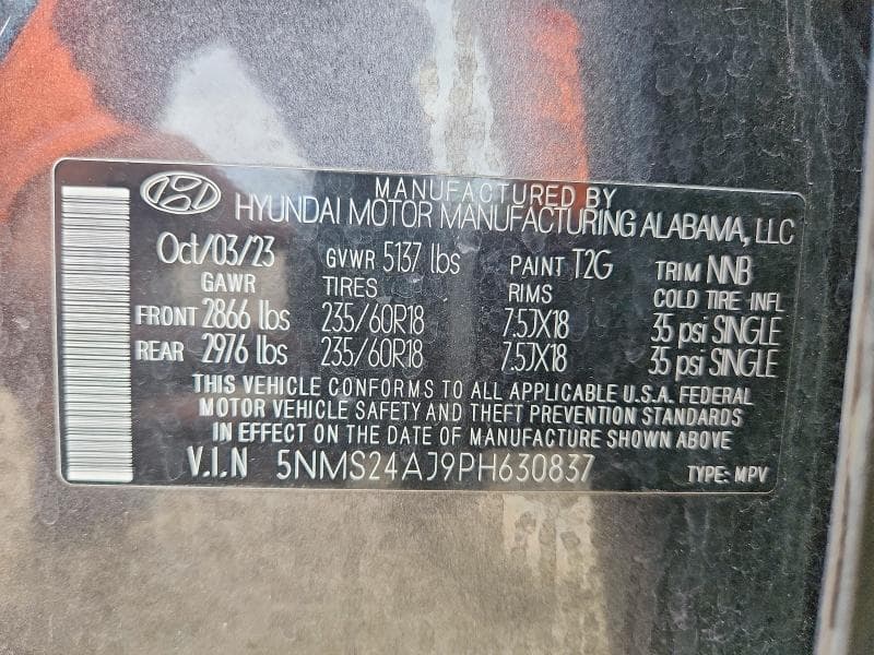 2023 HYUNDAI SANTA FE SEL SEL 14