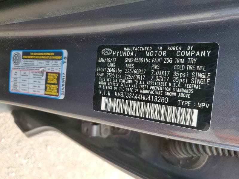 2017 HYUNDAI TUCSON SE 12