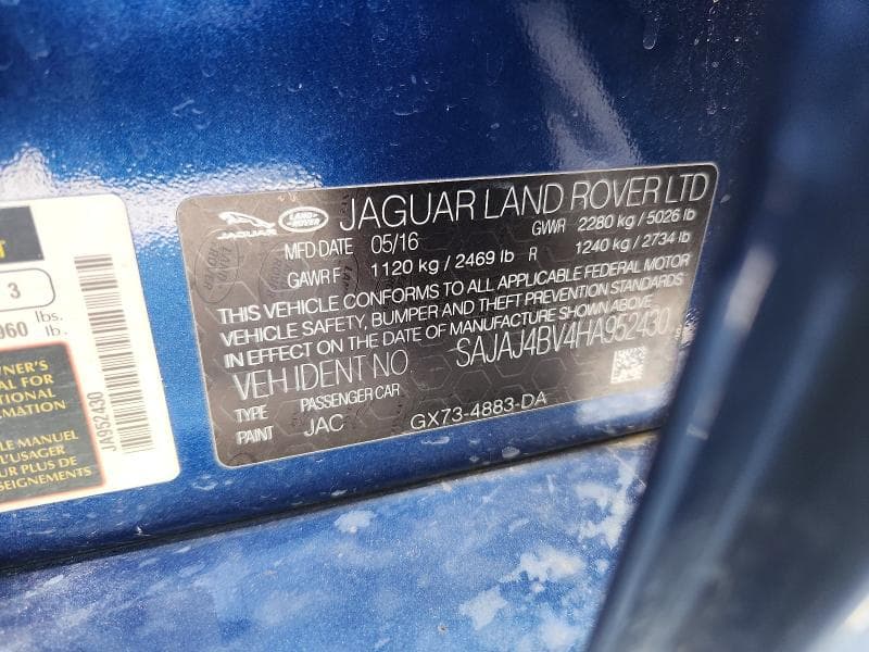 2017 JAGUAR XE PREMIUM 12