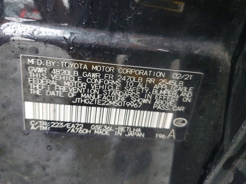 2021 LEXUS IS 350 F SPORT 13