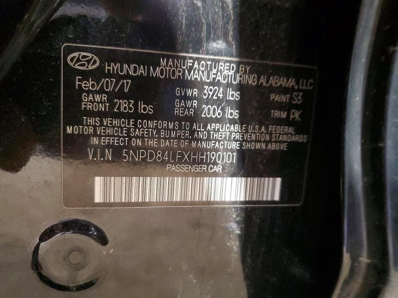 2017 HYUNDAI ELANTRA SE 13