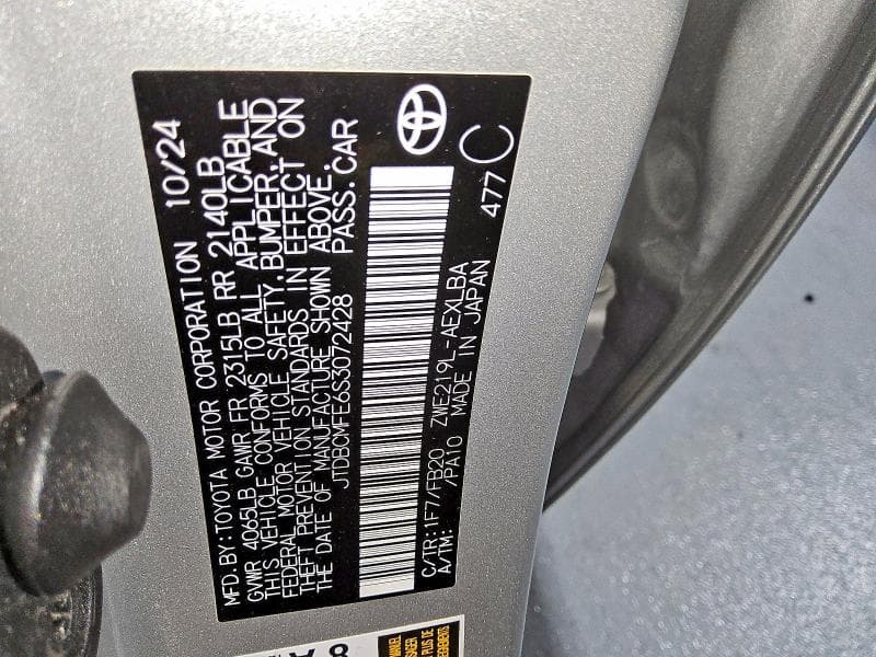 2025 TOYOTA COROLLA HYBRID LE LE 13