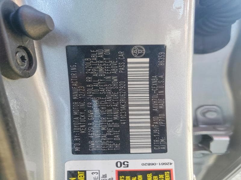 2024 TOYOTA CAMRY HYBRID LE 12