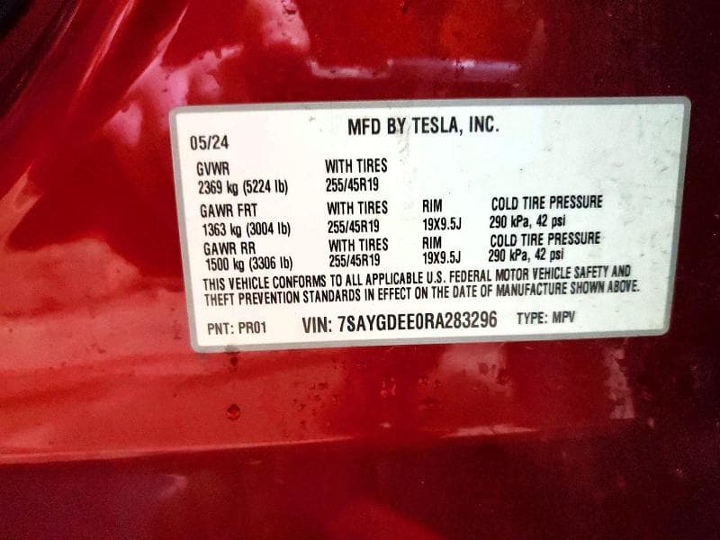 2024 TESLA MODEL Y 13