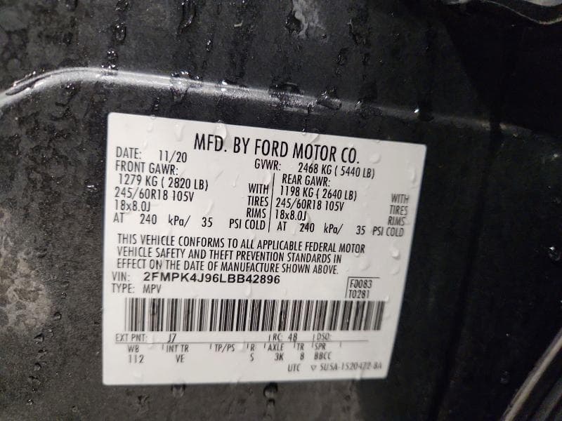 2020 FORD EDGE SEL 13