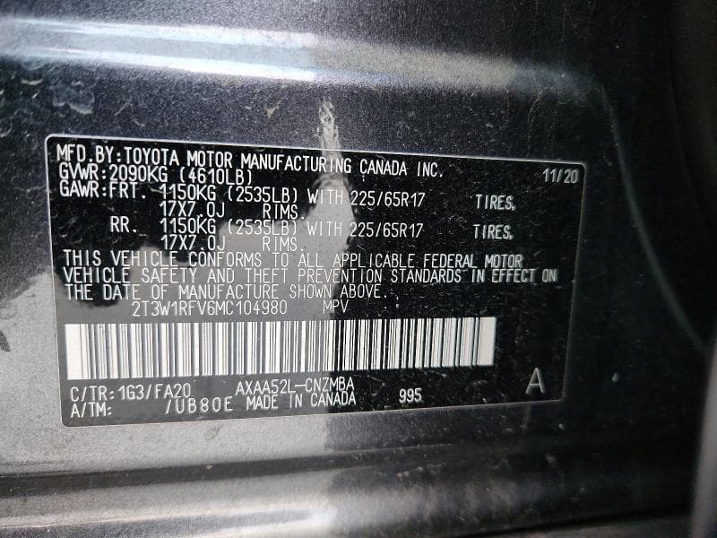 2021 TOYOTA RAV4 XLE XLE 13