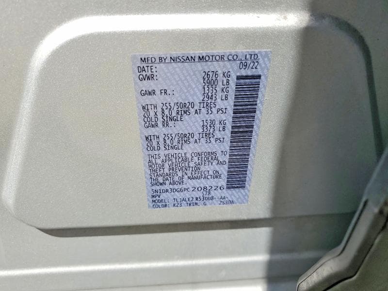 2023 NISSAN PATHFINDER PLATINUM 13