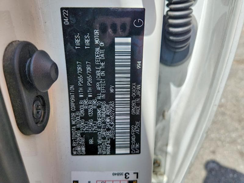 2022 TOYOTA 4RUNNER SR5 SR5 13