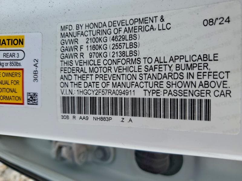 2024 HONDA ACCORD HYBRID SPORT 12