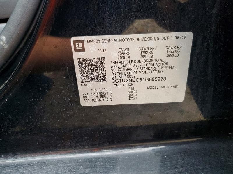 2018 GMC SIERRA K1500 SLT K1500 SLT 12