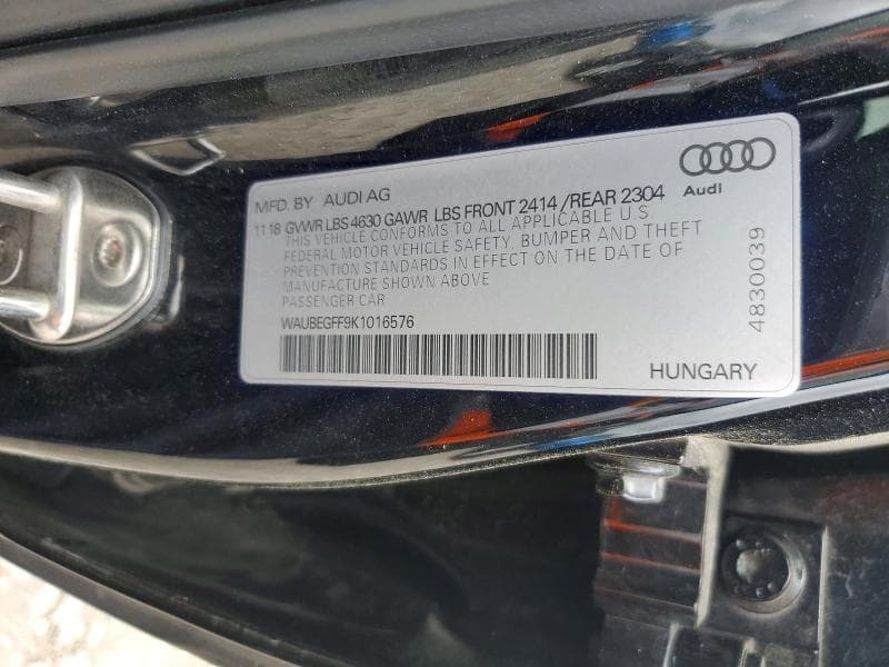 2019 AUDI A3 PREMIUM AWD PREMIUM PLUS S-LINE 13