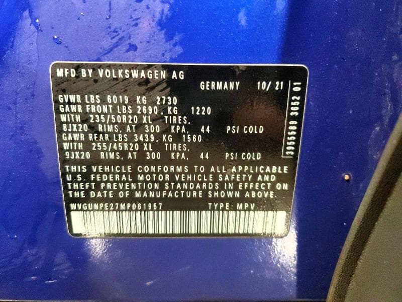 2021 VOLKSWAGEN ID.4 PRO S PRO S 12