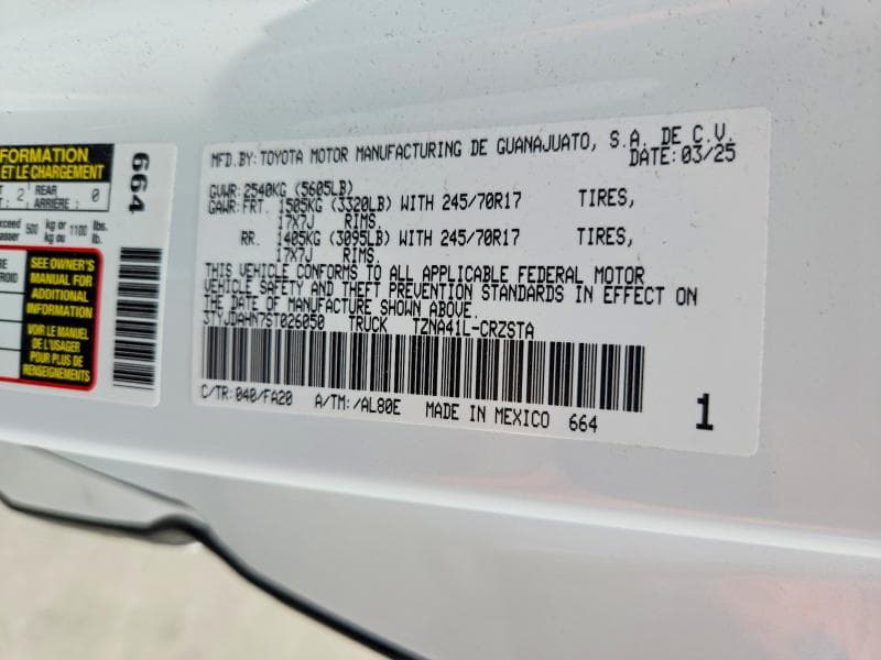 2025 TOYOTA TACOMA SR 12