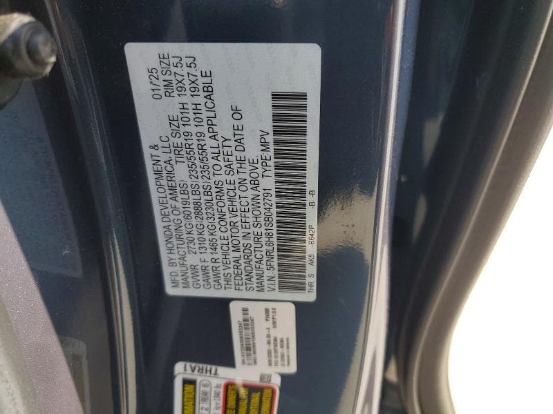 2025 HONDA ODYSSEY TOURING 13