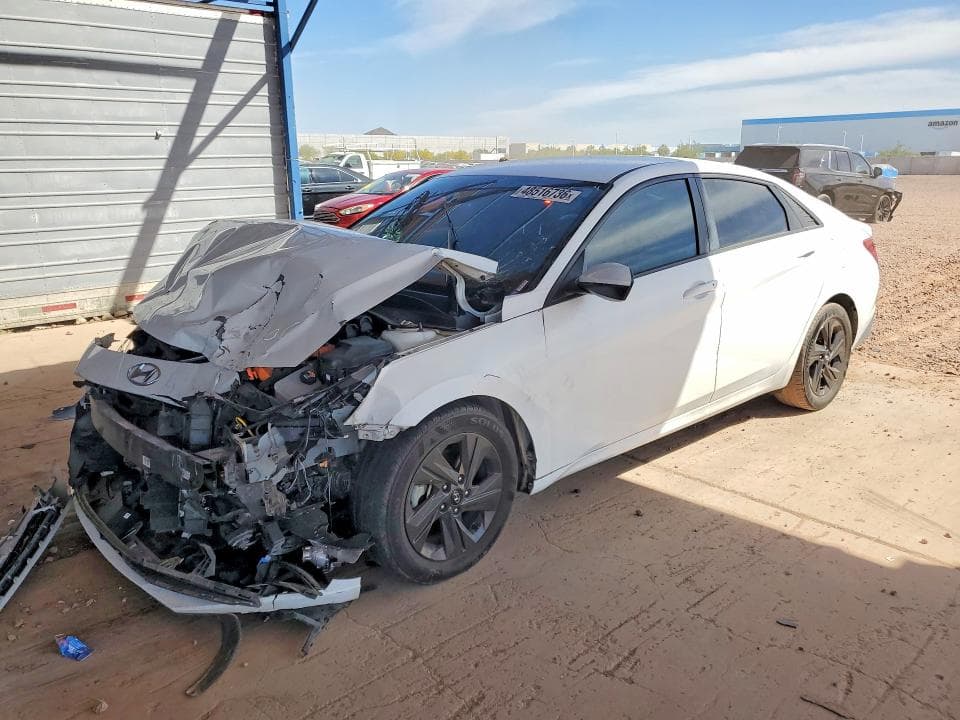 2021 HYUNDAI ELANTRA HYBRID BLUE - 1