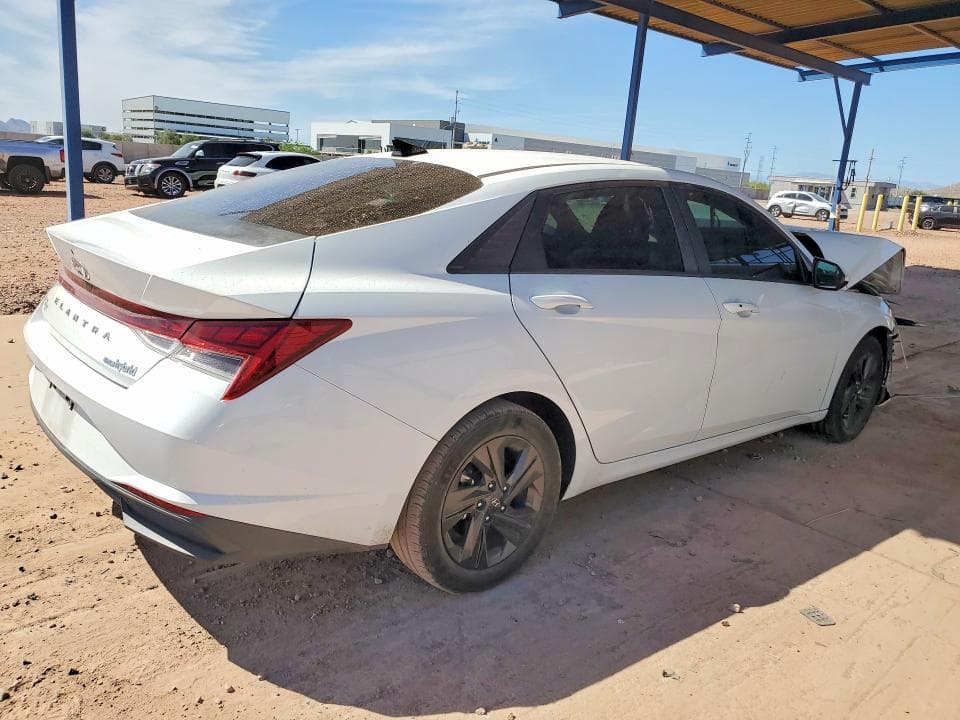 2021 HYUNDAI ELANTRA HYBRID BLUE 3