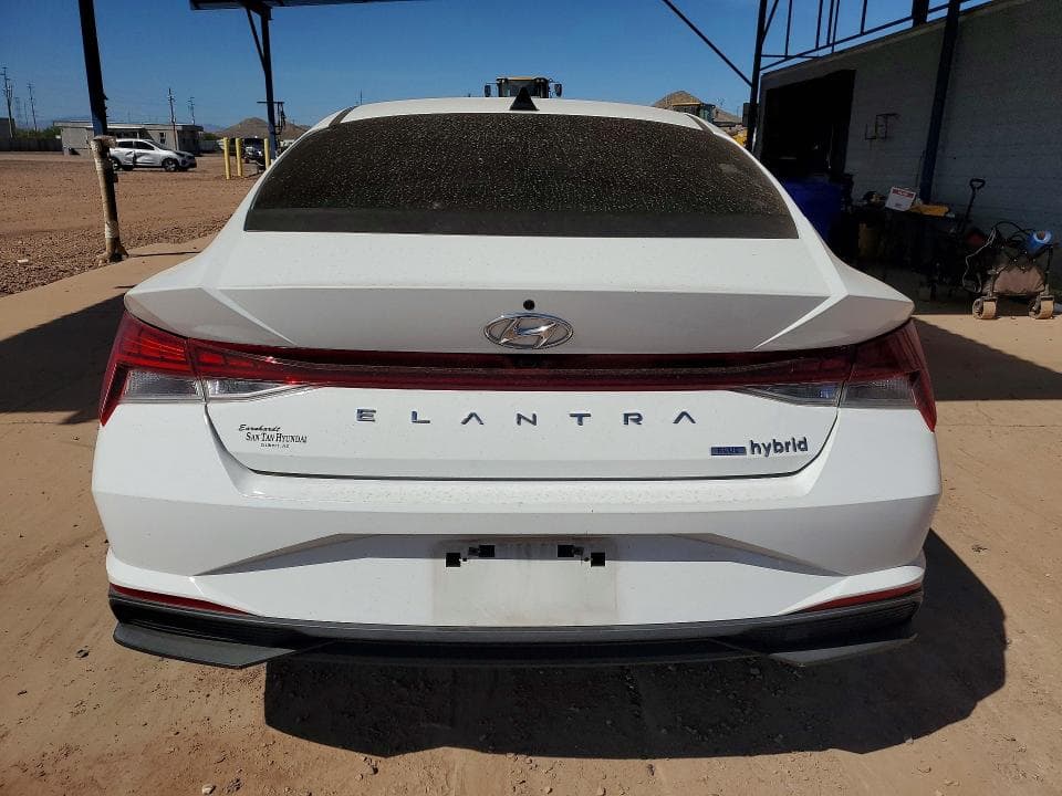 2021 HYUNDAI ELANTRA HYBRID BLUE 6