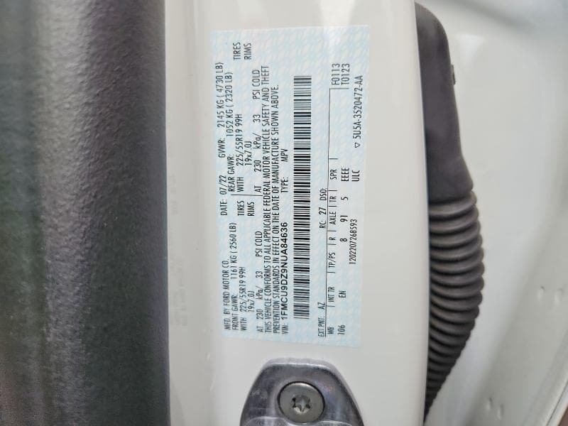2022 FORD ESCAPE TITANIUM TITANIUM 13