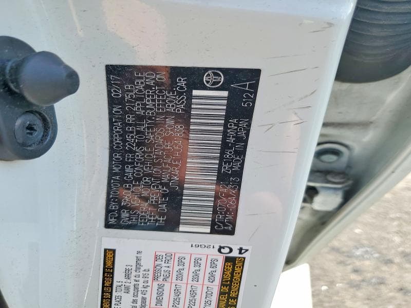 2017 TOYOTA COROLLA IM BASE BASE 12