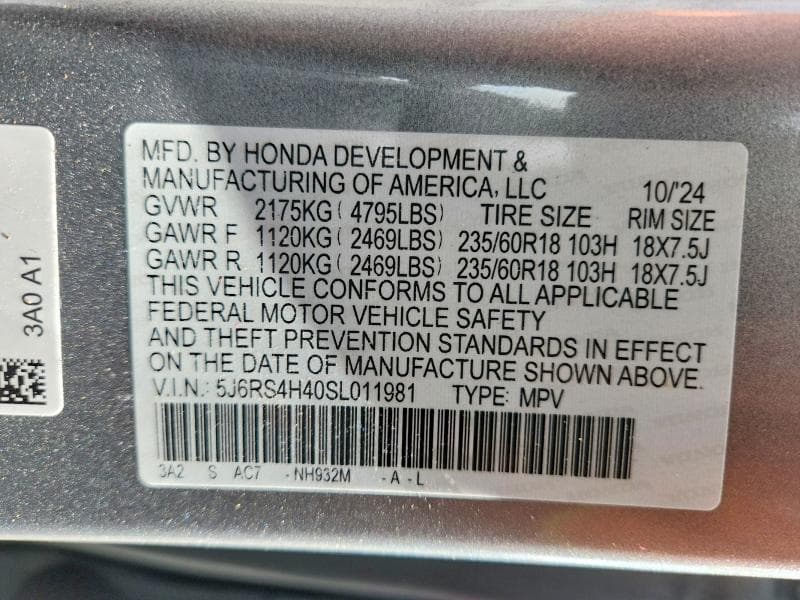 2025 HONDA CR-V EX 12
