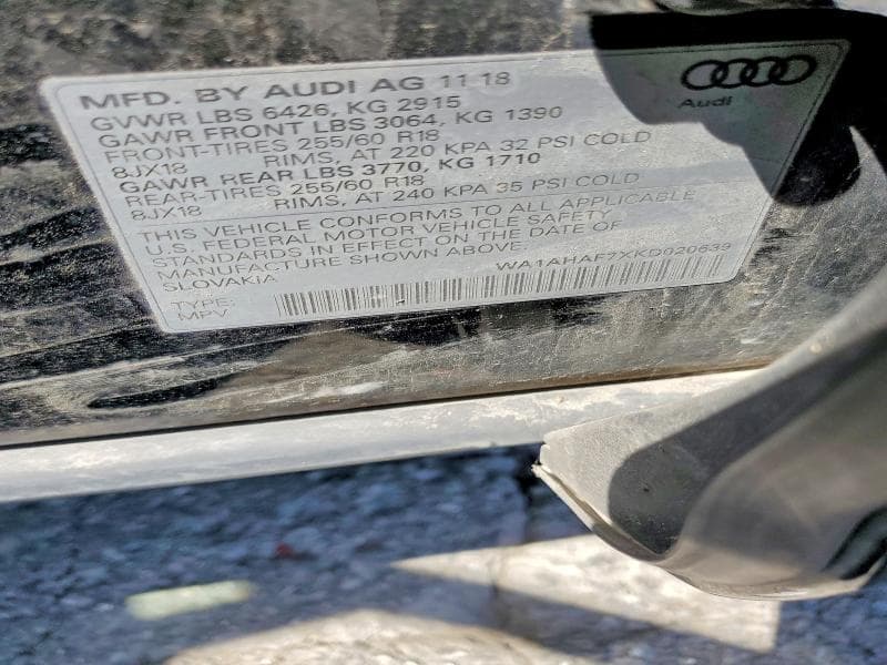 2019 AUDI Q7 PREMIUM PREMIUM 14