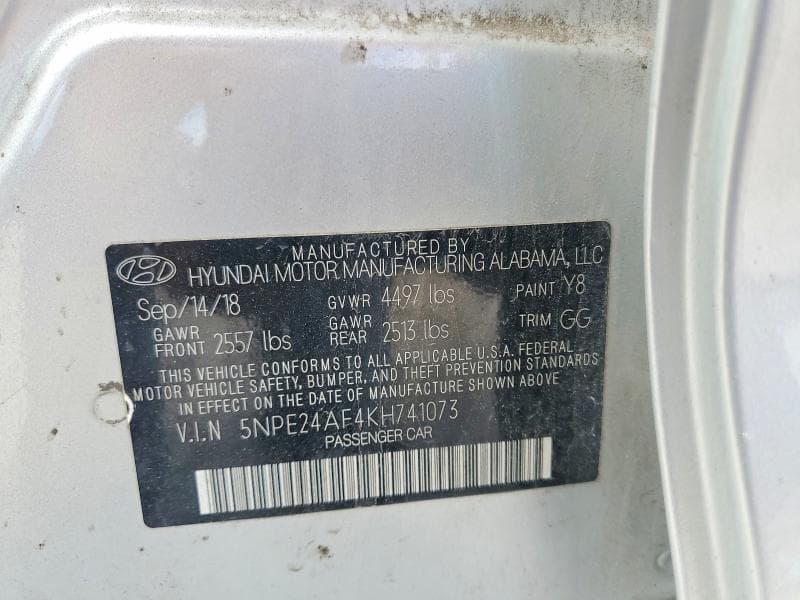 2019 HYUNDAI SONATA SE 13