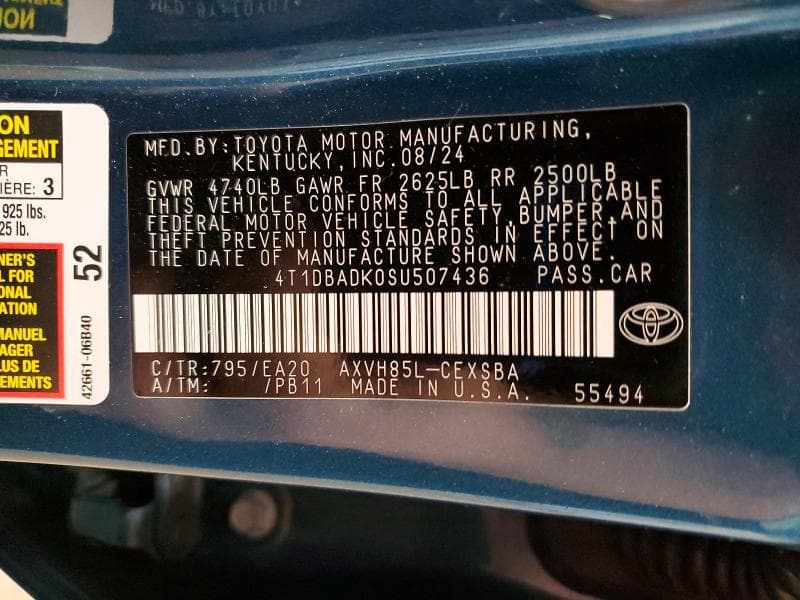 2025 TOYOTA CAMRY SE 12