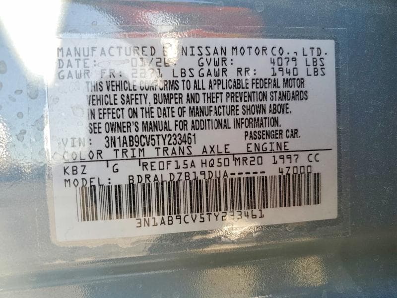 2026 NISSAN SENTRA SV SV 13