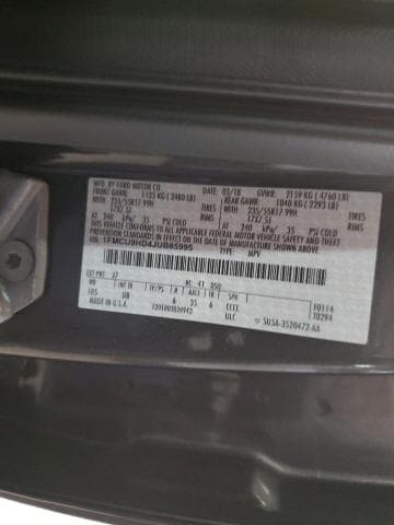 2018 FORD ESCAPE SEL 13