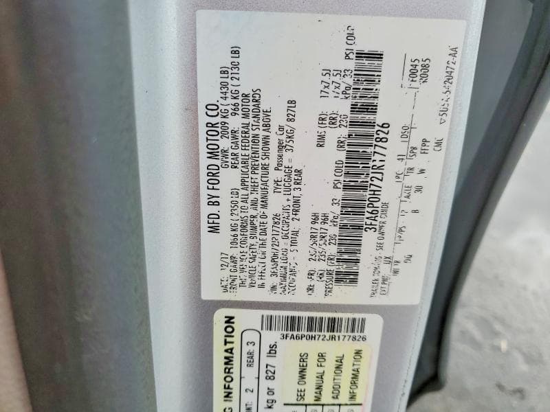 2018 FORD FUSION SE 13