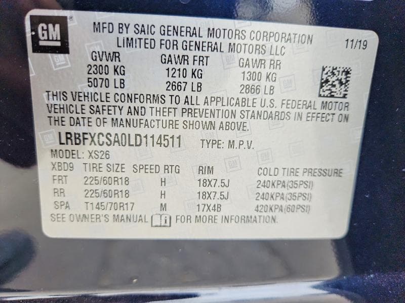 2020 BUICK ENVISION ESSENCE ESSENCE 13