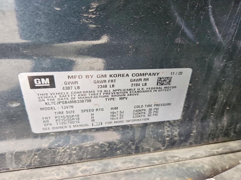 2021 CHEVROLET TRAX 1LT 1LT 14