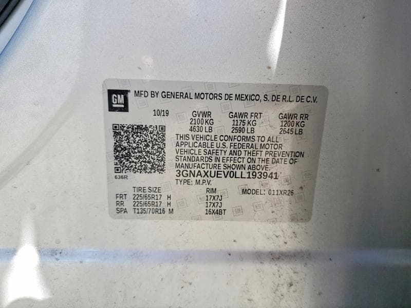 2020 CHEVROLET EQUINOX LT 13