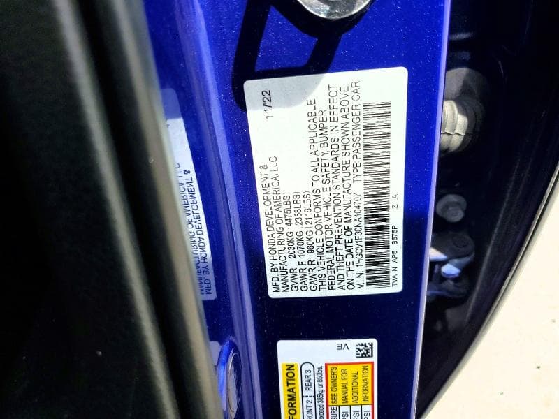 2022 HONDA ACCORD SPORT 13