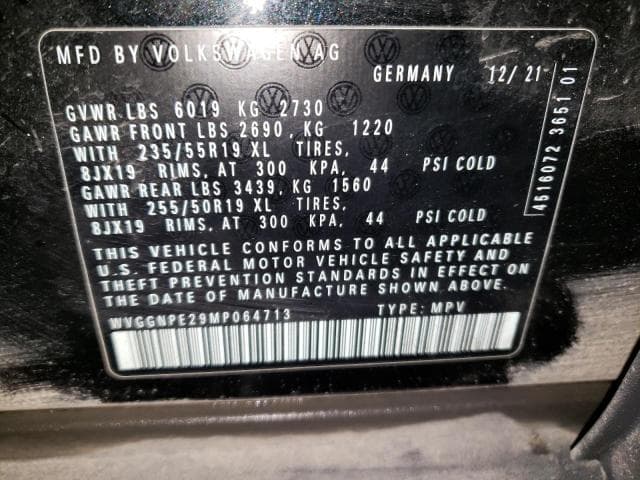 2021 VOLKSWAGEN ID.4 PRO S 14