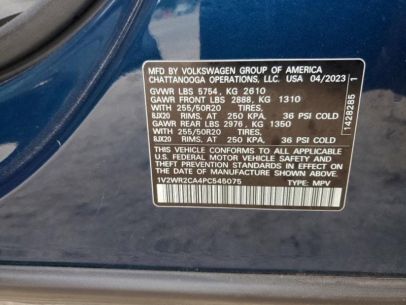 2023 VOLKSWAGEN ATLAS SE 13