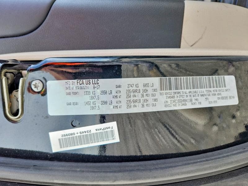 2017 CHRYSLER PACIFICA TOURING L TOURING L 14