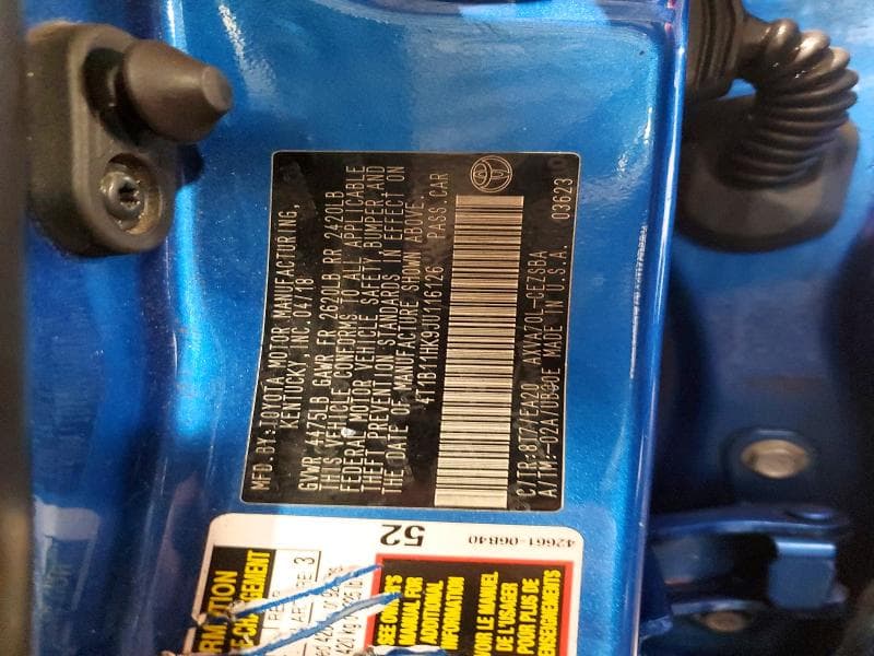 2018 TOYOTA CAMRY SE SE 12